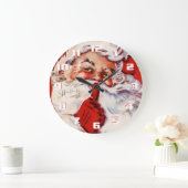 Whimsical en Fun Santa Grote Klok (Huis)