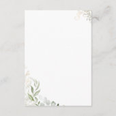 Whimsical en Gold Schedule of Events Informatiekaartje (Achterkant)