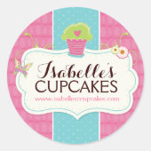 Whimsical en Leuke Cupcake Labels (Voorkant)