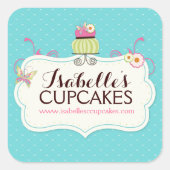 Whimsical en Leuke Cupcake Labels (Voorkant)
