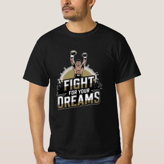 Whimsical en Retro Boxing Design voor Fans T-shirt (Voorkant)