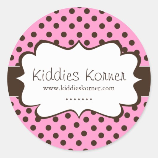 Whimsical en Schattige Polk a Dot Stickers (Voorkant)