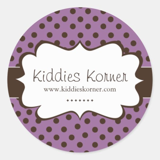 Whimsical en Schattige Polk a Dot Stickers (Voorkant)