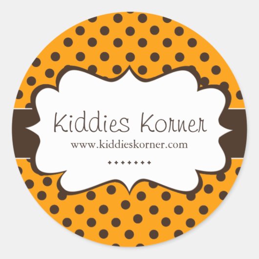 Whimsical en Schattige Polk a Dot Stickers (Voorkant)