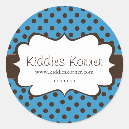Whimsical en Schattige Polk a Dot Stickers (Voorkant)
