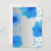 Whimsical en Sweet Blue Bruids Douche Uitnodiging (Achterkant)