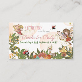 Whimsical Enchanted Fairy Ladybug Book Request Visitekaartje
