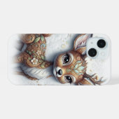 Whimsical Enchanted Fawn Portrait iPhone 15 Case (Achterkant horizontaal)