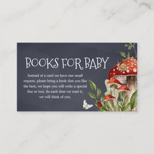 Whimsical Enchanted Forest Books voor Baby Informatiekaartje (Voorkant)