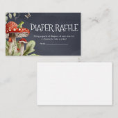 Whimsical Enchanted Forest Luier Raffle Informatiekaartje (Voorkant / Achterkant)