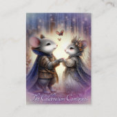 Whimsical Enchanted Forest Sprookjeshuwelijk Informatiekaartje (Voorkant)