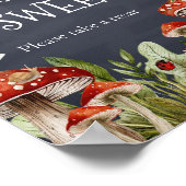 Whimsical Enchanted Mushroom Baby's zijn zoet Poster (Hoek)