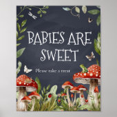 Whimsical Enchanted Mushroom Baby's zijn zoet Poster (Voorkant)
