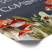 Whimsical Enchanted Mushroom Bedankt voor je komst Poster (Hoek)