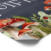 Whimsical Enchanted Mushroom Boeken en Geschenken Poster (Hoek)