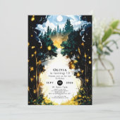 Whimsical Enchantment Woodland Verjaardag Kaart (Staand voorkant)