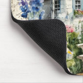 Whimsical Engels Cottage Sprookjesachtige Bloemtui Muismat (Hoek)