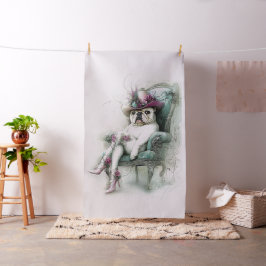 Whimsical Engelse Bulldog   stoel Stof
