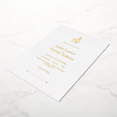 Whimsical etherische schoonheid minimalistische br folie uitnodiging (Gedraaid)