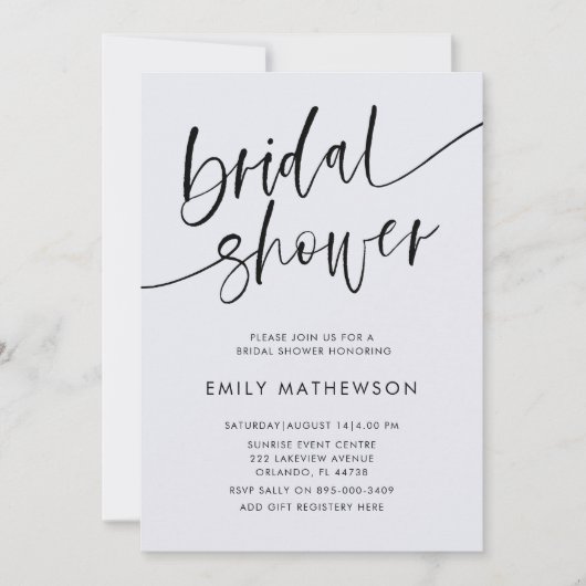 Whimsical Eucalyptus Watercolor Bruiloft Invi Kaart (Voorkant)