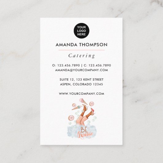 Whimsical Event Catering Visitekaartje (Achterkant)