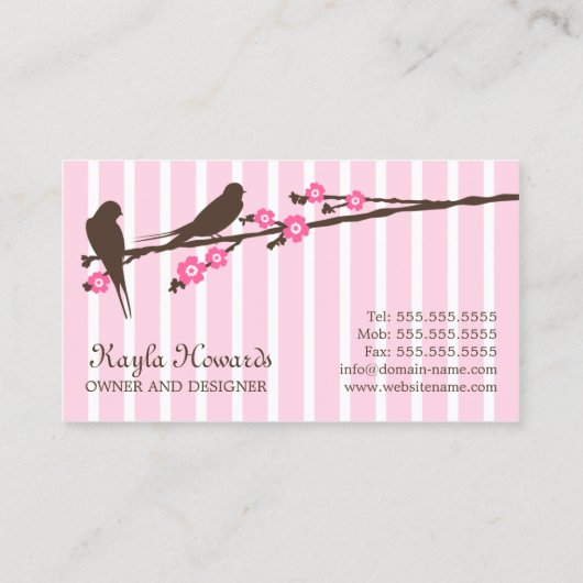 Whimsical Event Styling and Design Visitekaartje (Achterkant)