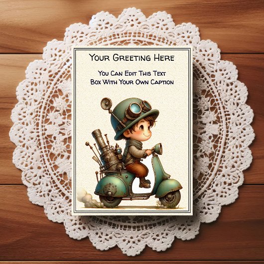 Whimsical Everyday Sentiment Steampunk Art   Briefkaart