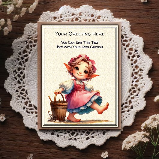 Whimsical Everyday Sentiment Storybook Art   Briefkaart