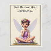 Whimsical Everyday Sentiment Storybook Fairy Briefkaart (Voorkant)