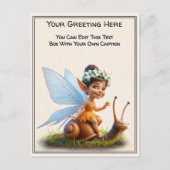 Whimsical Everyday Sentiment Storybook Fairy Briefkaart (Voorkant)