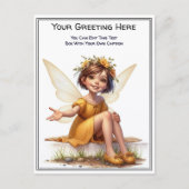 Whimsical Everyday Sentiment Storybook Fairy Briefkaart (Voorkant)