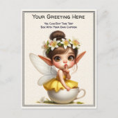 Whimsical Everyday Sentiment Storybook Fairy Briefkaart (Voorkant)