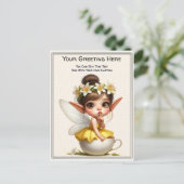 Whimsical Everyday Sentiment Storybook Fairy Briefkaart (Staand voorkant)