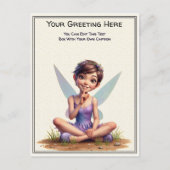 Whimsical Everyday Sentiment Storybook Fairy Briefkaart (Voorkant)