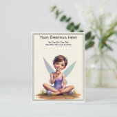 Whimsical Everyday Sentiment Storybook Fairy Briefkaart (Staand voorkant)