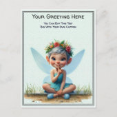 Whimsical Everyday Sentiment Storybook Fairy Briefkaart (Voorkant)