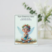 Whimsical Everyday Sentiment Storybook Fairy Briefkaart (Staand voorkant)