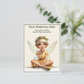 Whimsical Everyday Sentiment Storybook Fairy Briefkaart (Staand voorkant)