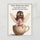 Whimsical Everyday Sentiment Storybook Fairy Briefkaart (Voorkant)