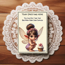 Whimsical Everyday Sentiment Storybook Fairy Briefkaart