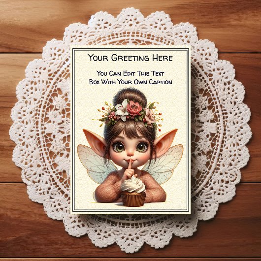 Whimsical Everyday Sentiment Storybook Fairy Briefkaart