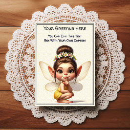 Whimsical Everyday Sentiment Storybook Fairy Briefkaart