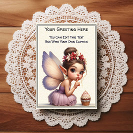 Whimsical Everyday Sentiment Storybook Fairy Briefkaart