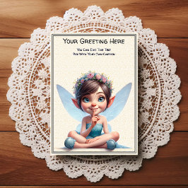 Whimsical Everyday Sentiment Storybook Fairy Briefkaart