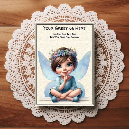 Whimsical Everyday Sentiment Storybook Fairy Briefkaart