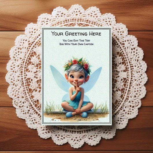 Whimsical Everyday Sentiment Storybook Fairy Briefkaart