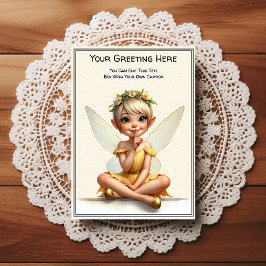 Whimsical Everyday Sentiment Storybook Fairy Briefkaart