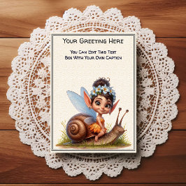 Whimsical Everyday Sentiment Storybook Fairy Briefkaart
