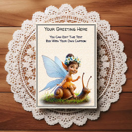 Whimsical Everyday Sentiment Storybook Fairy Briefkaart