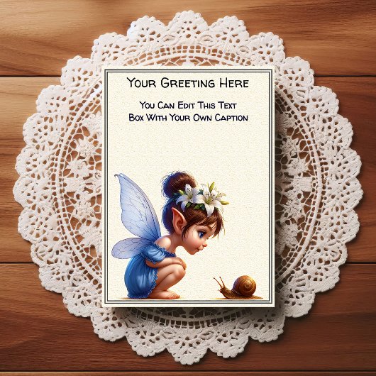 Whimsical Everyday Sentiment Storybook Fairy Briefkaart